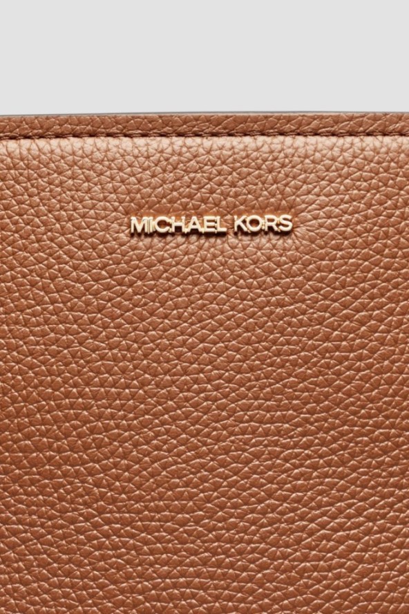 MICHAEL KORS Brązowa shopperka skórzana