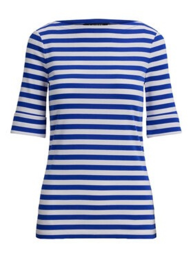 LAUREN RALPH LAUREN Bluzka 200P03750002 Niebieski Slim Fit