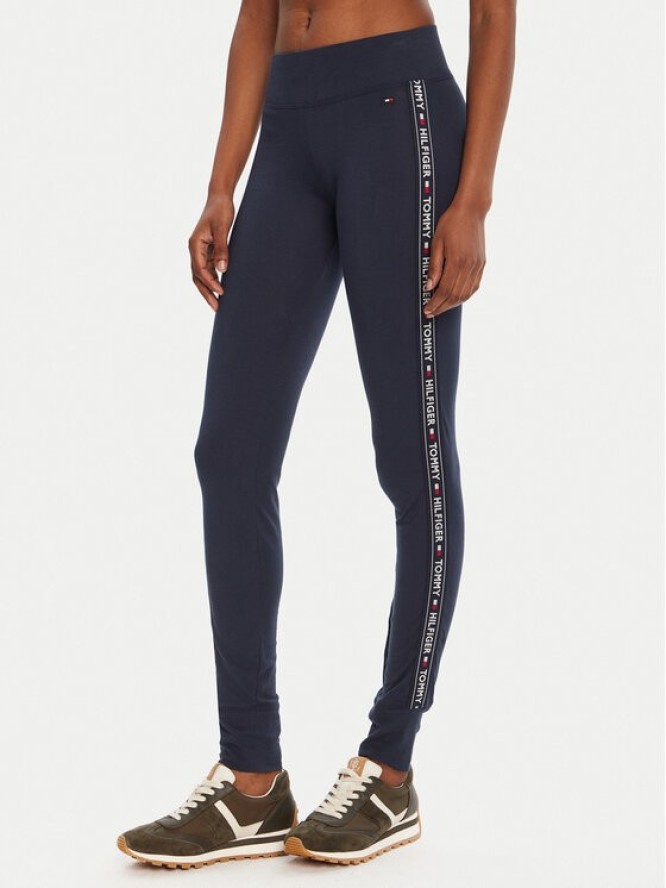Tommy Hilfiger Legginsy UW0UW00563 Granatowy Slim Fit