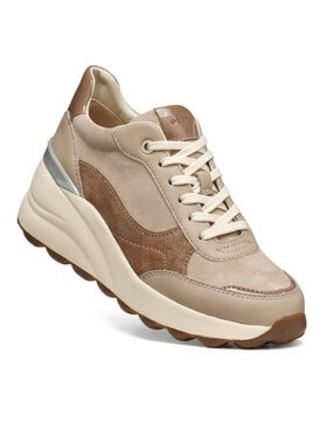 Geox Sneakersy D Spherica Ec13 D65WAB 2285 C5288 Beżowy