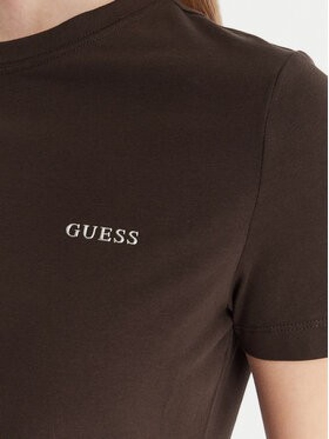 Guess T-Shirt V6RI07 J1314 Brązowy Regular Fit