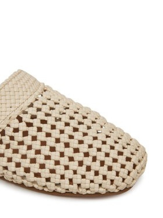Tommy Hilfiger Klapki Crochet Mule FW0FW08413 Écru