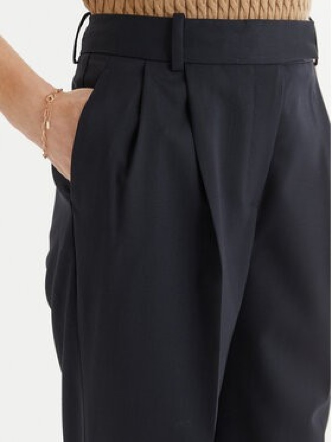 Tommy Hilfiger Spodnie materiałowe Timeless WW0WW48352 Granatowy Straight Fit