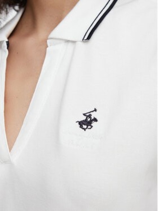 Beverly Hills Polo Club Polo P-SS26W-P0022 Biały Regular Fit
