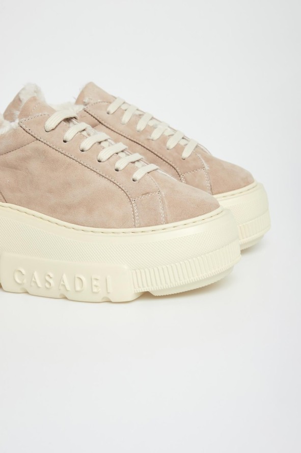 Sneakersy damskie zamszowe CASADEI
