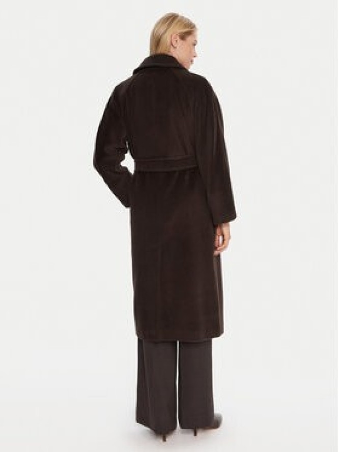 Marella Płaszcz wełniany English 2523016142 Brązowy Regular Fit