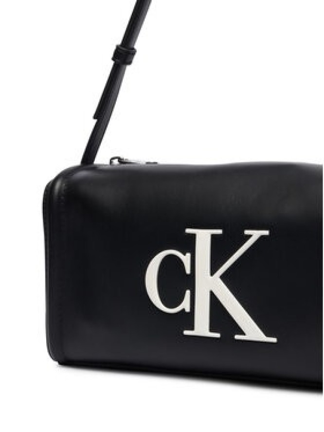 Calvin Klein Torebka Bold Ck Slouchy Shoulder Bag LV04F3894G Czarny