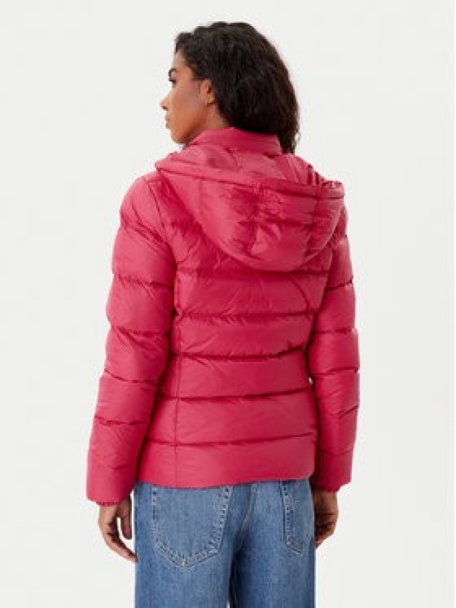 Tommy Jeans Kurtka puchowa Basic DW0DW18312 Czerwony Slim Fit