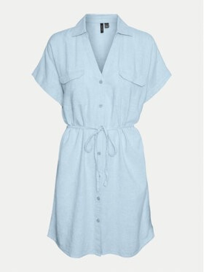 Vero Moda Sukienka letnia Linn 10323027 Błękitny Relaxed Fit