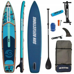 Deska Sup Pompowana Sun Reflections XL 12'0" + Bojka na wiosło