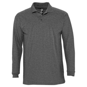 Koszulka Polo Z Długim Rękawem Dla Dorosłych Unisex Winter II Melange