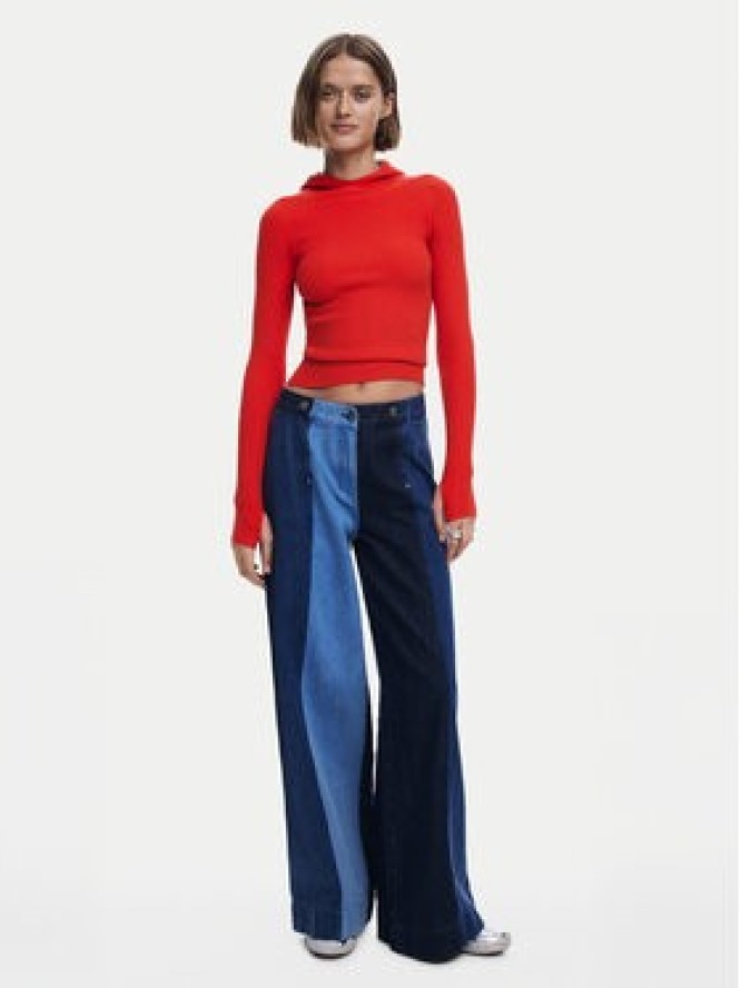 Desigual Sweter 25SWJF19 Czerwony Slim Fit