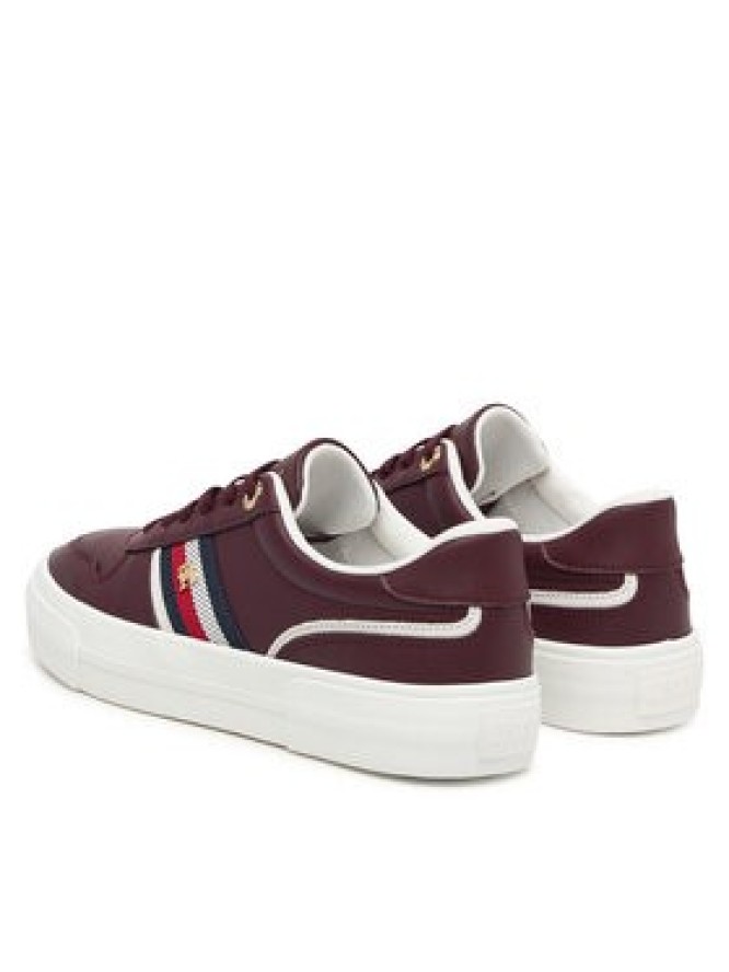Tommy Hilfiger Sneakersy Th Platform Vulc Leather FW0FW09603 Brązowy