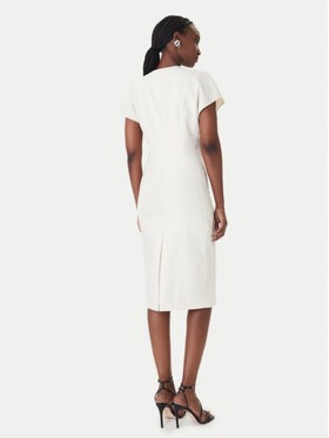 Patrizia Pepe Sukienka koktajlowa 8A1663/A6F5-W409 Écru Regular Fit