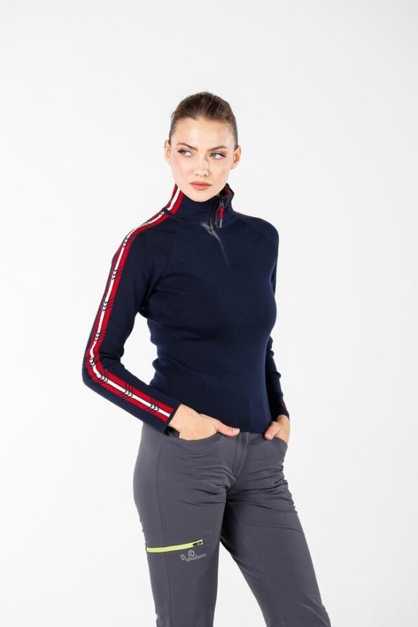 Sweter turystyczny damski Woolona 100% Merino