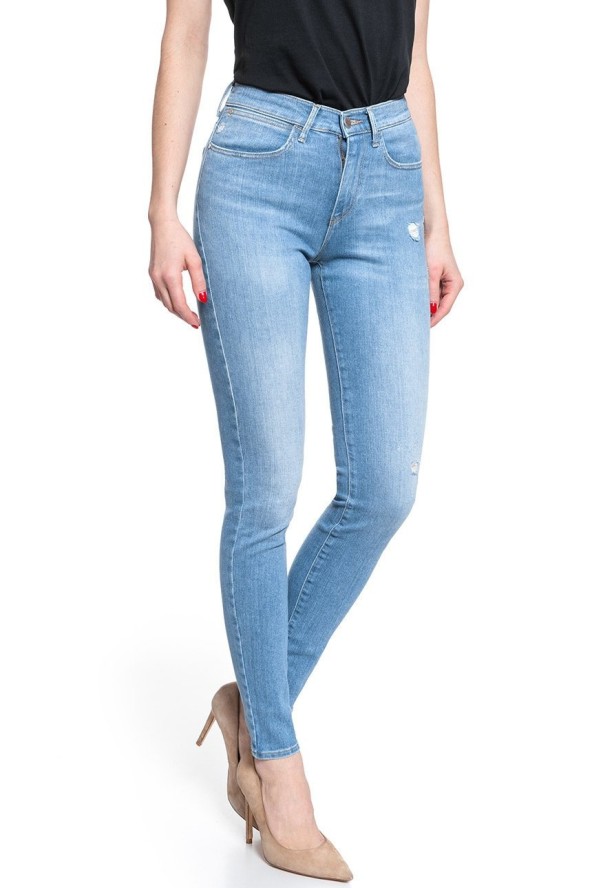 WRANGLER HIGH RISE SKINNY INDIGO BEACHES W27HGU241 112128082