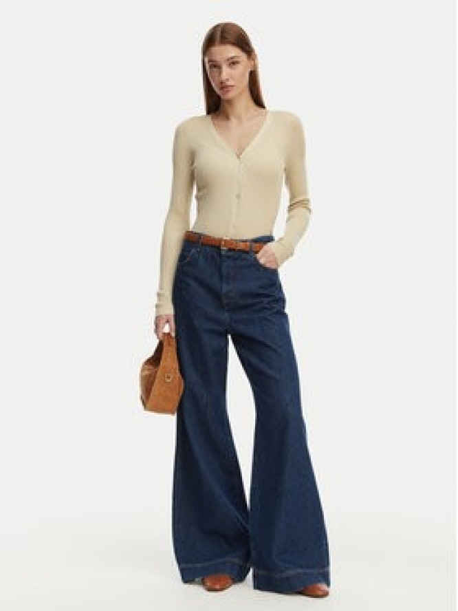 ONLY Kardigan Mist 15363392 Beżowy Slim Fit