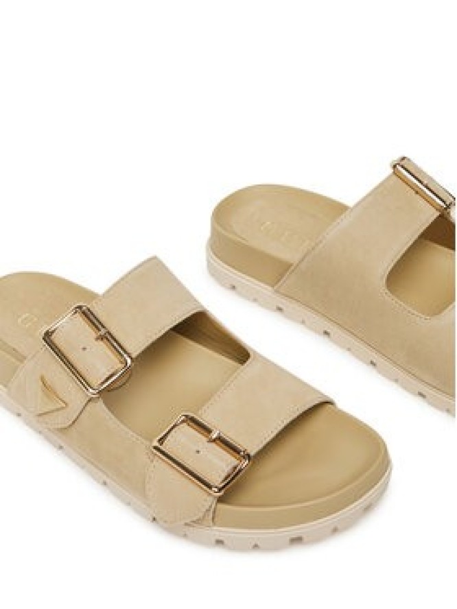 Guess Klapki FLTFST SUE03 Beżowy