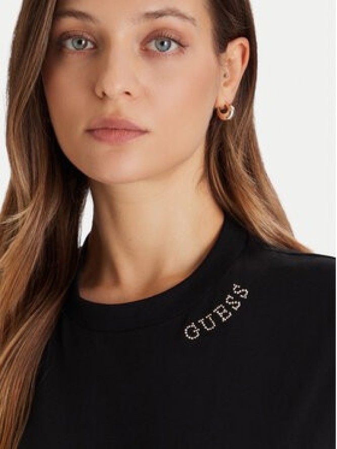 Guess T-Shirt V5BI12 K8FQ4 Czarny Regular Fit