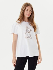 Liu Jo T-Shirt MF5412 JS923 Biały Regular Fit