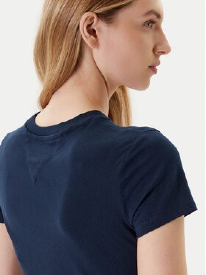 Tommy Jeans T-Shirt Linear DW0DW21164 Granatowy Slim Fit