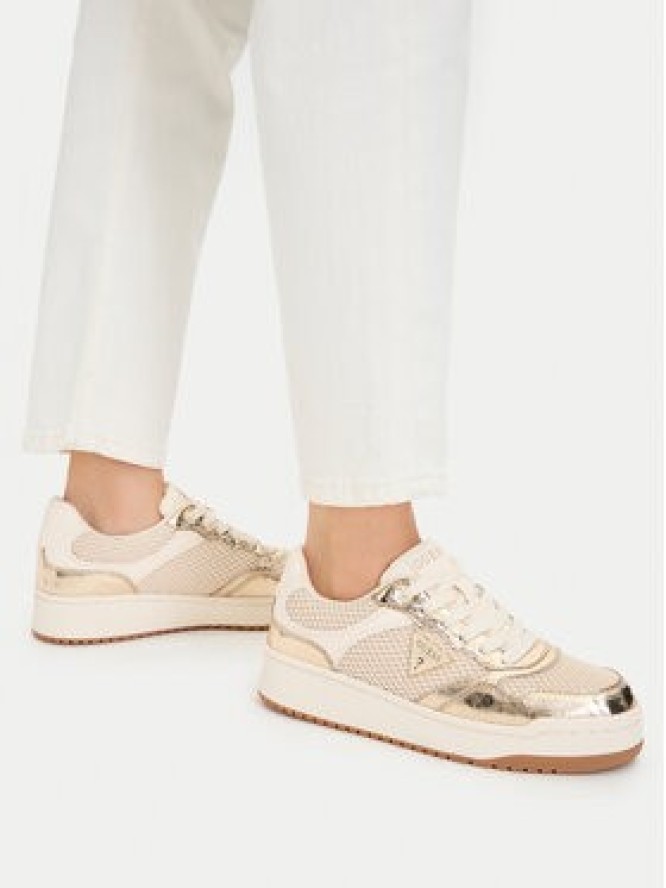 Guess Sneakersy FLJM14 LEL12 Złoty