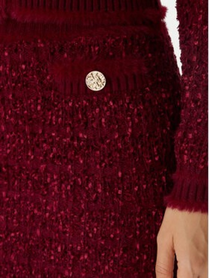 Guess Spódnica ołówkowa W5BD1X Z4090 Czerwony Slim Fit