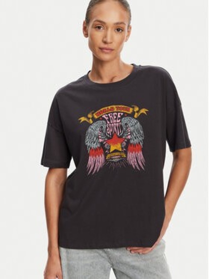 Noisy May T-Shirt Ida 27034417 Szary Relaxed Fit