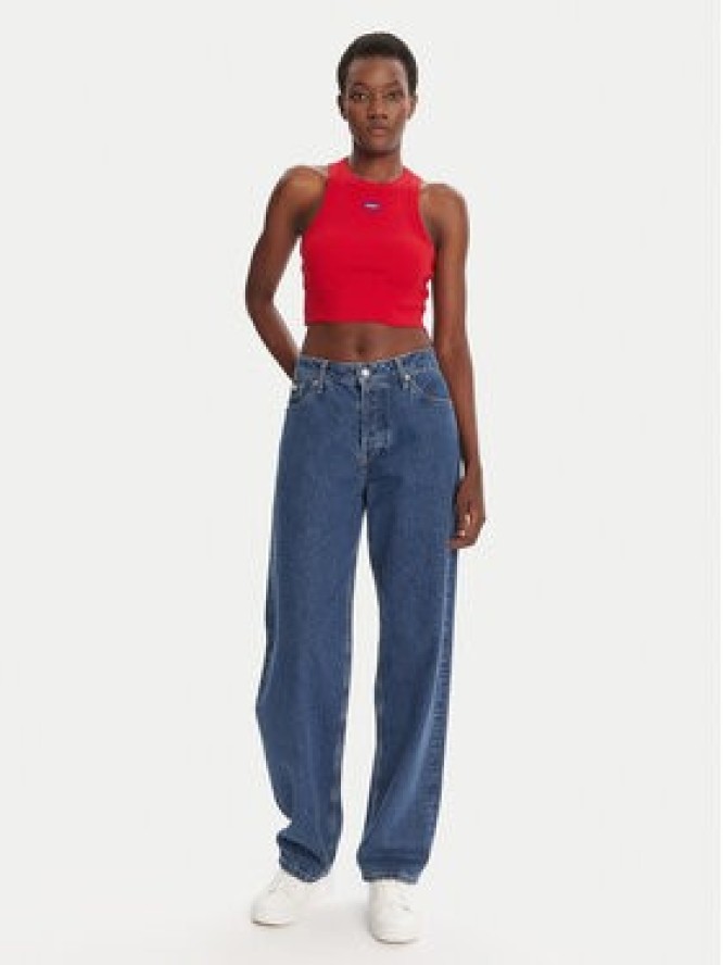 HUGO Top Baby 50511450 Bordowy Slim Fit