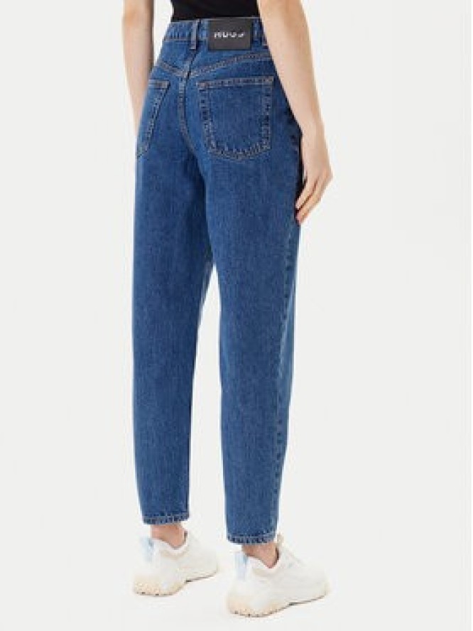 HUGO Jeansy Garlene 50542462 Niebieski Mom Fit