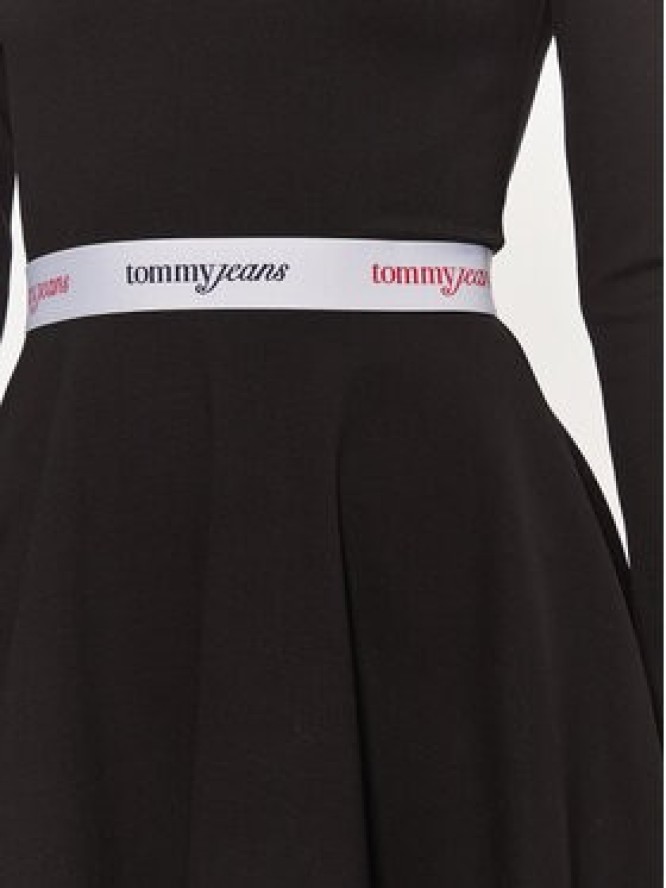 Tommy Jeans Sukienka codzienna DW0DW19465 Czarny Slim Fit