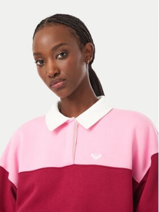 Roxy Bluza Lineup ERJFT05113 Różowy Oversize