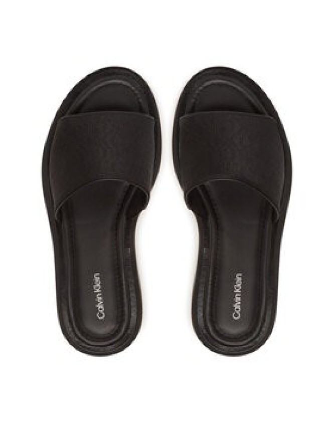Calvin Klein Klapki Flatform Slide Jacq HW0HW02461 Czarny