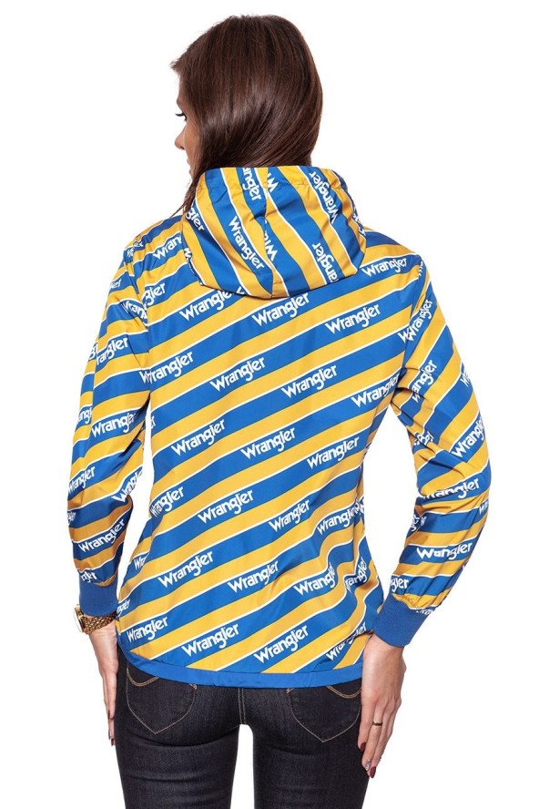 DAMSKA KURTKA PRZEJŚCIOWA WRANGLER B&Y WINDBREAKER AMBER YELLOW W405RV9UY 112128704