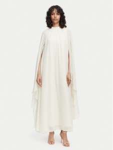 Vero Moda Sukienka wieczorowa Jasmine 10347654 Kremowy Relaxed Fit