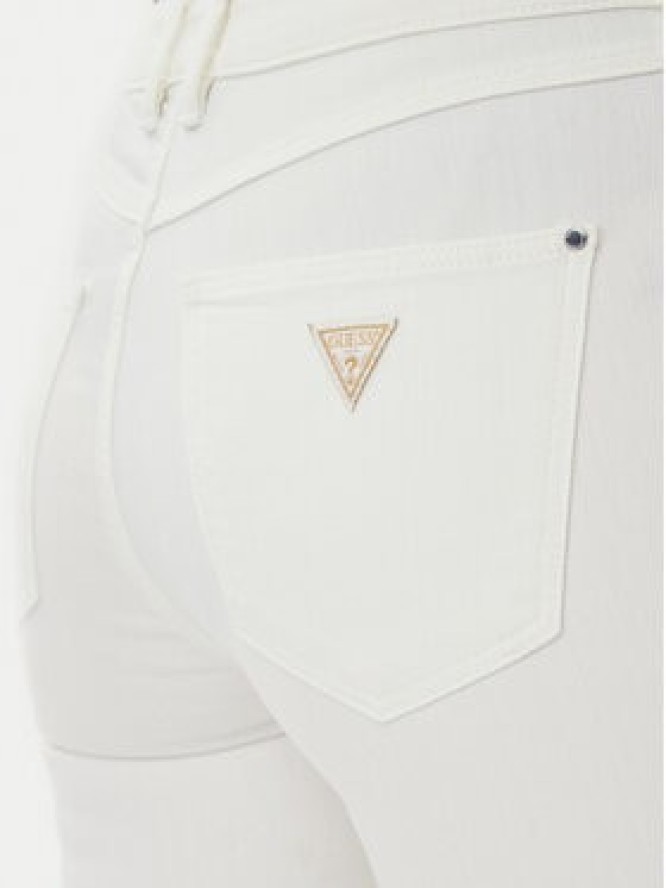 Guess Jeansy W5GA46 D5N71 Biały Skinny Fit