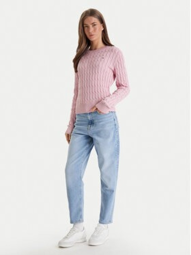 Tommy Hilfiger Sweter WW0WW47644 Różowy Regular Fit