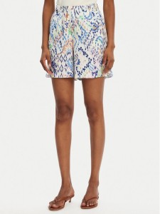 JDY Szorty materiałowe Troya 15347221 Écru Loose Fit