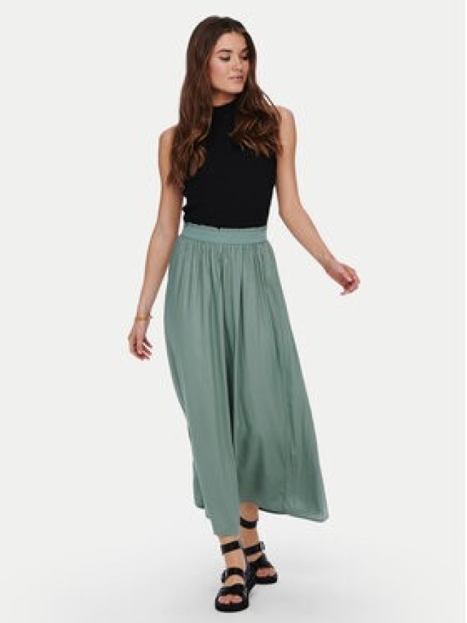 ONLY Spódnica maxi Venedig 15164606 Zielony Regular Fit