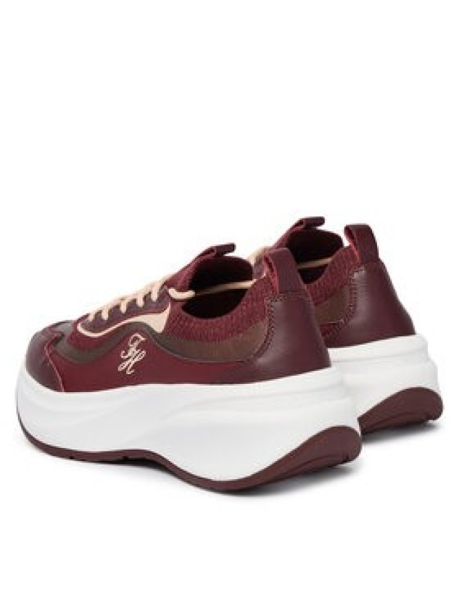 Tommy Hilfiger Sneakersy TH Wave Runner FW0FW09484 Bordowy