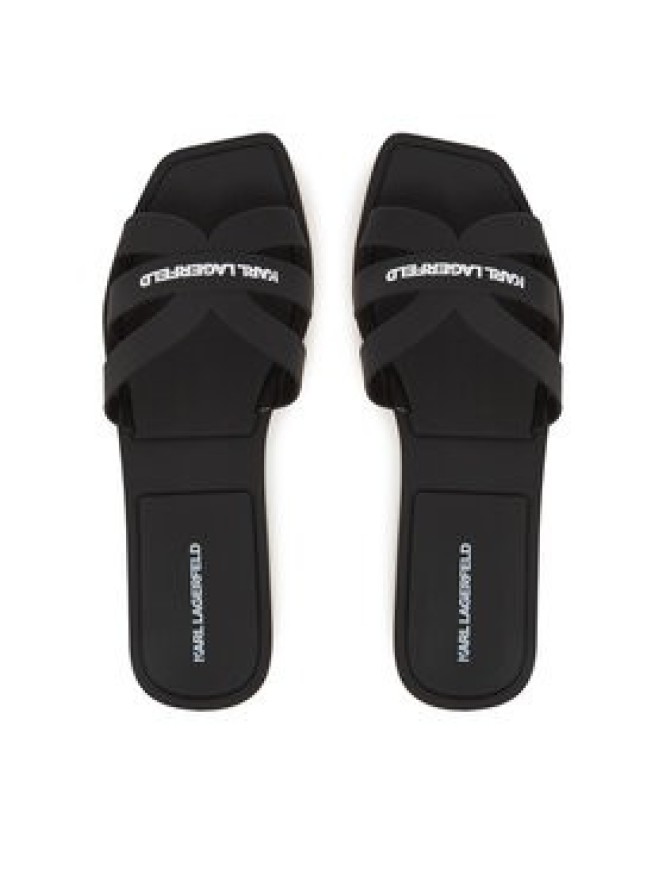 KARL LAGERFELD Klapki Jelly IV KL80025 Czarny