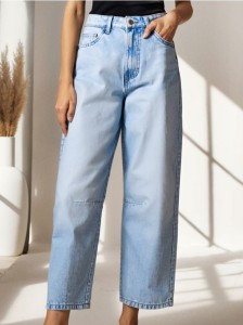 Jeansy balloon - niebieski