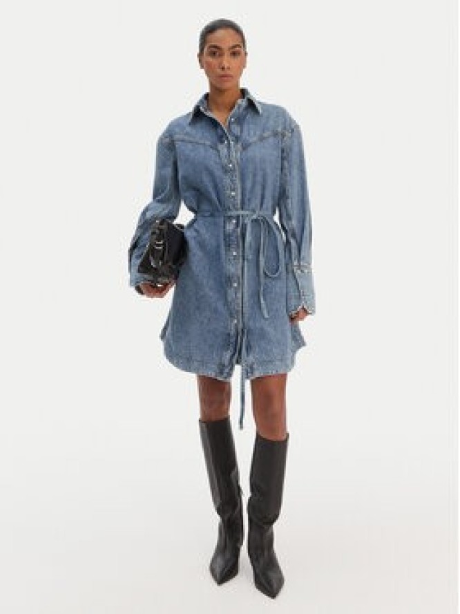 BOSS Sukienka jeansowa 50557046 Niebieski Regular Fit