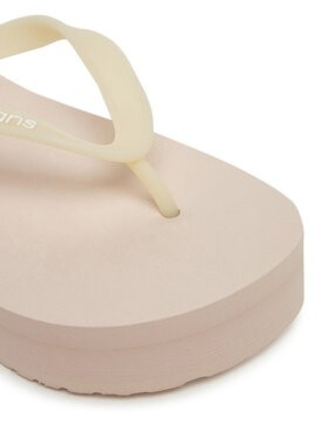 Calvin Klein Jeans Japonki Beach Sandal Flatform Tpu YW0YW01830 Beżowy