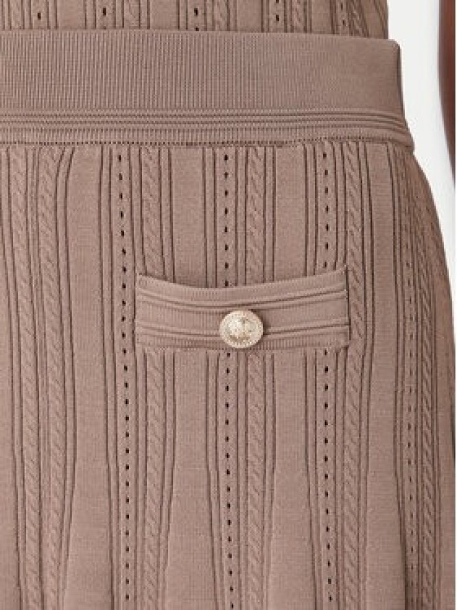 Guess Spódnica mini W6YD21 Z0971 Beżowy ciemny Regular Fit
