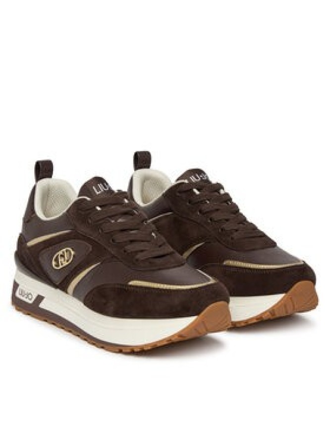 Liu Jo Sneakersy Maxi Wonder 97 BF6005 PX310 Brązowy