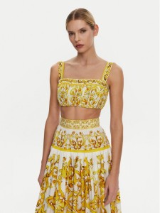 Dolce&Gabbana Top F755PT HH5EA Żółty Regular Fit