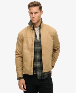 superdry Klasyczna kurtka Harrington bawełniana - Canyon Beige