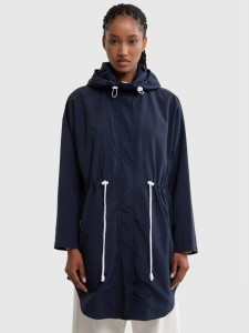 Kurtka parka damska z kapturem granatowa Nebula 403