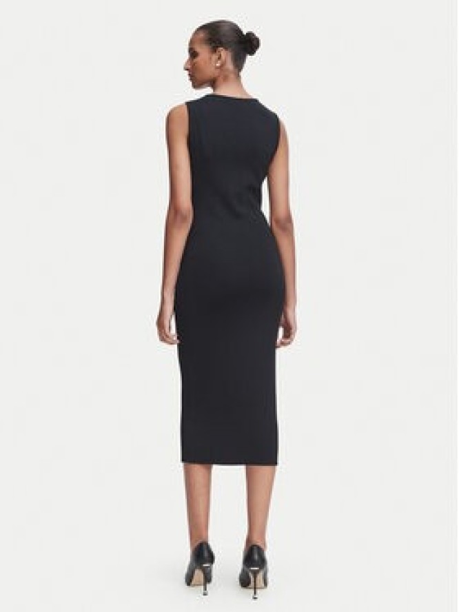 Rinascimento Sukienka koktajlowa CFM0012352003 Czarny Slim Fit